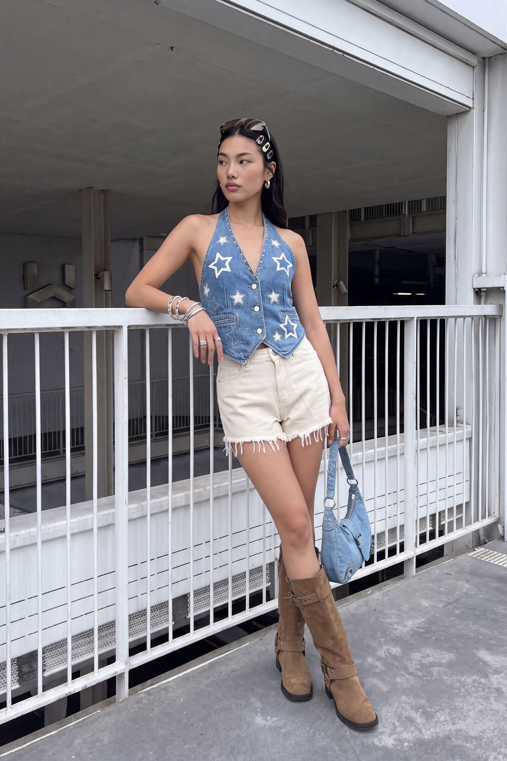 Ekru Denim Nak__l_ Plaj _ort TBESS24SR00007