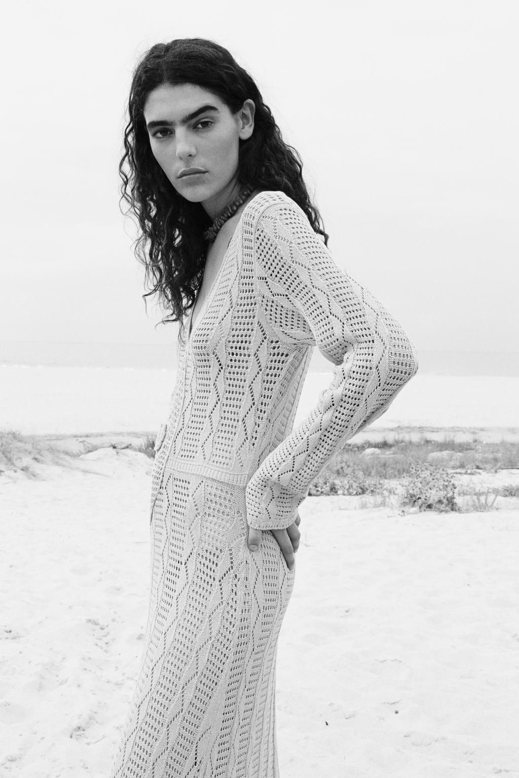 POINTELLE KNIT DRESS - Zara фото 3