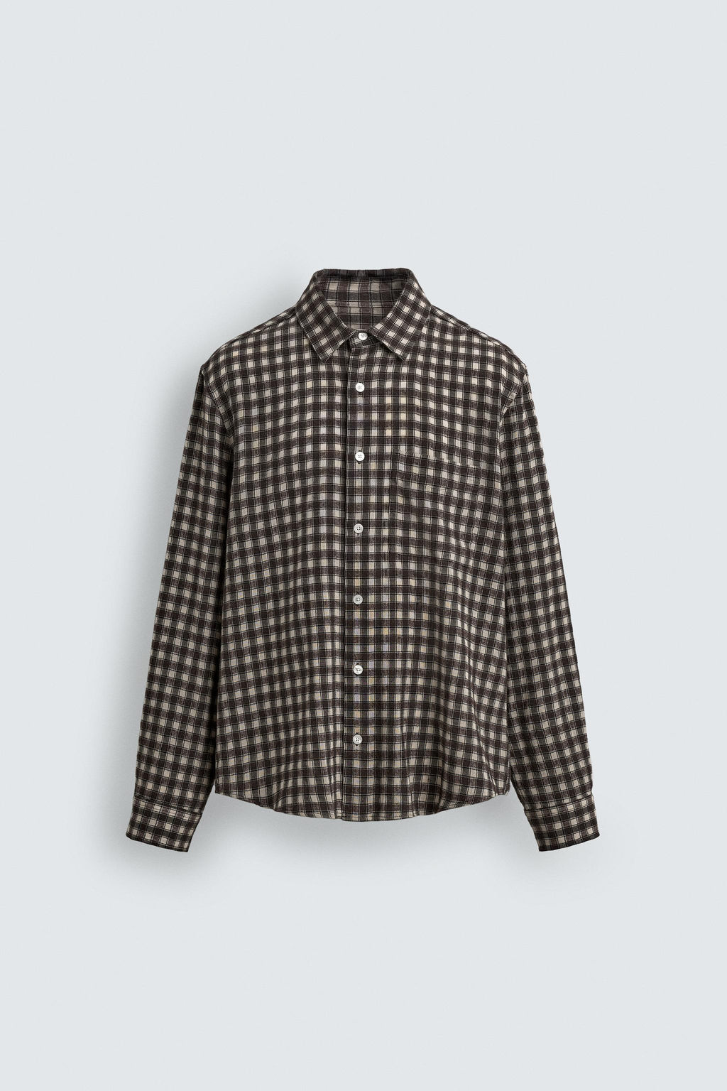 CHECK SHIRT WITH POCKET - Zara фото 5