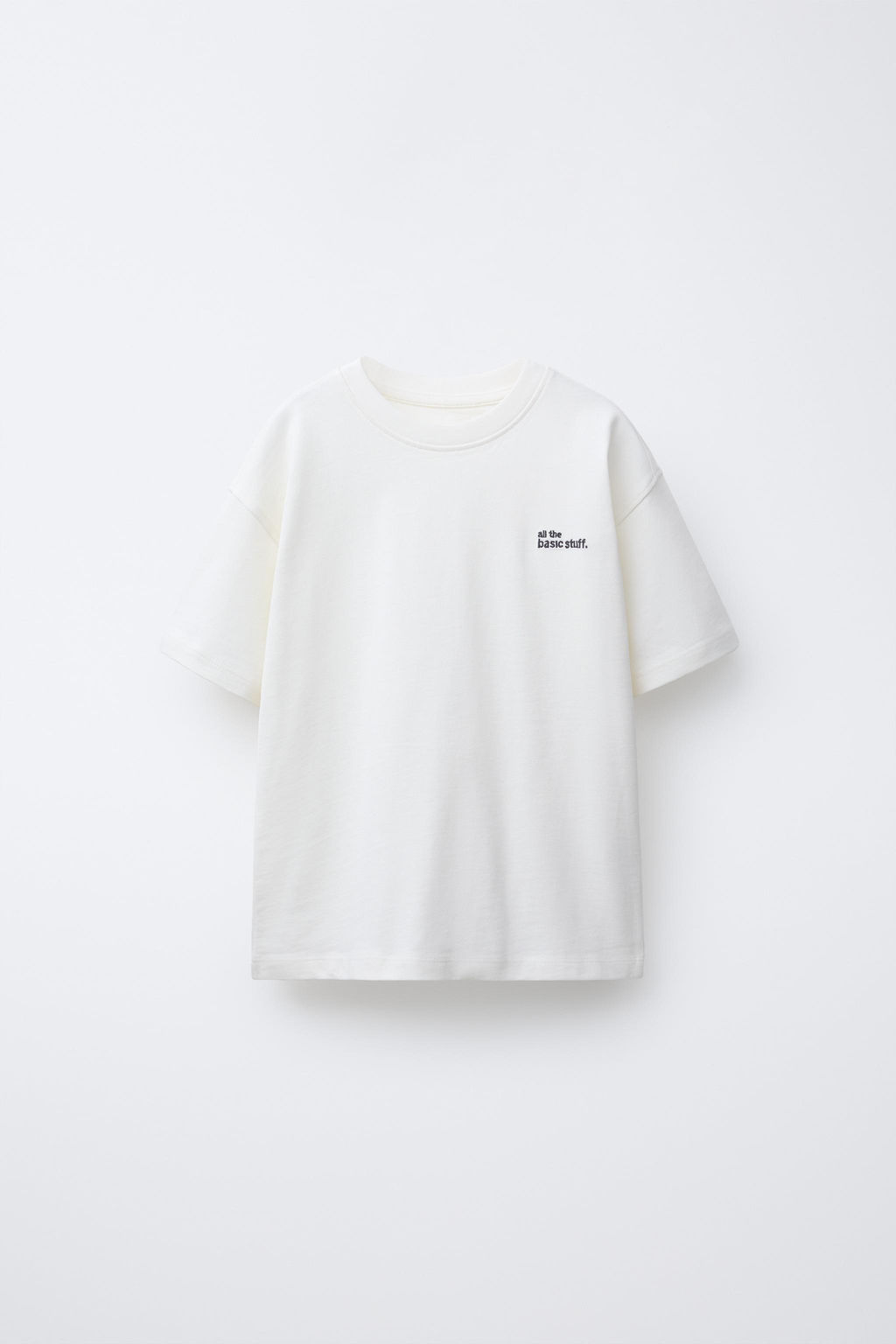 HEAVYWEIGHT EMBROIDERED SLOGAN T-SHIRT - Zara фото 5