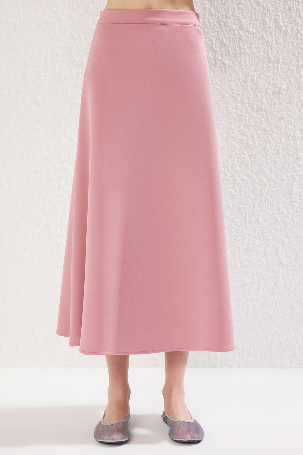 TRENDYOLMILLA Pembe A Line/Can Kesim Midi Etek TWOSS25ET00043 фото 3