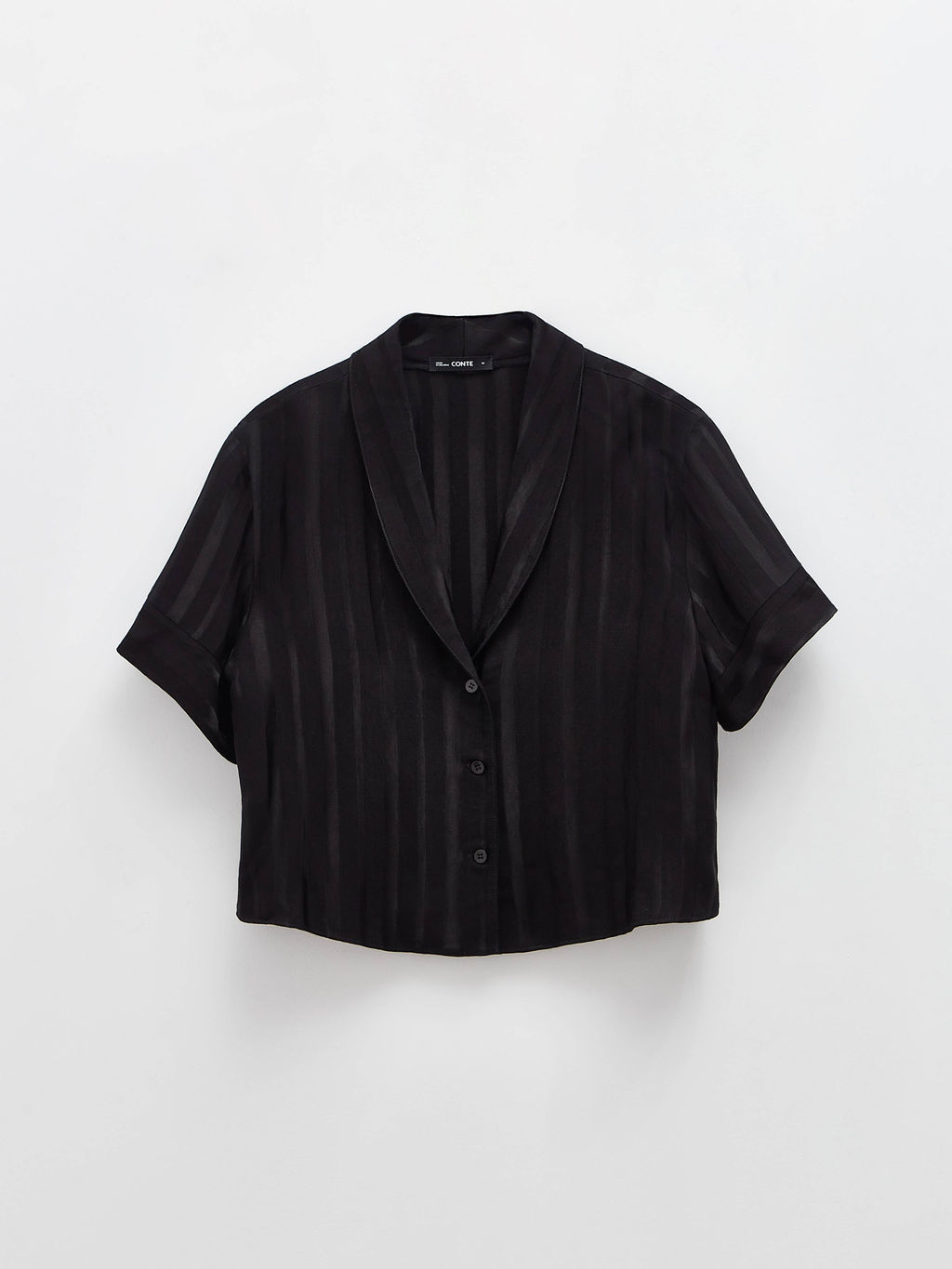 CONTE Укороченная домашняя блуза из вискозы MOONLIGHT LHW 1707 black