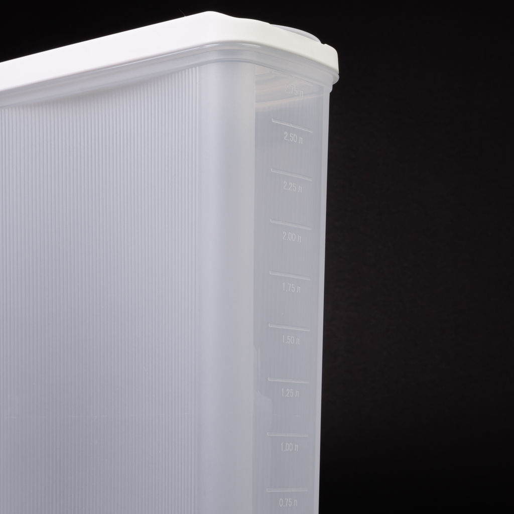 Емкость для сыпучих продуктов Лайн 3л (белый) М9007 - Альтернатива фото 3