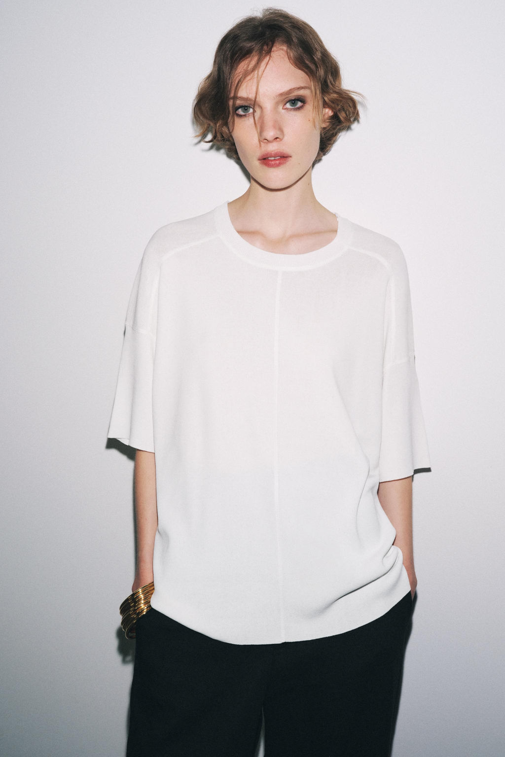 OVERSIZE PLAIN KNIT TOP - Zara фото 12