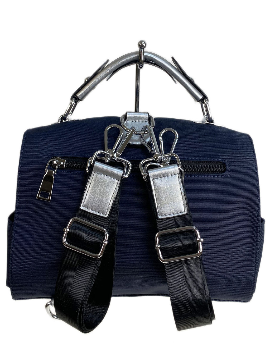 Женская сумка-рюкзак из текстиля, цвет синий - Greta фото 2