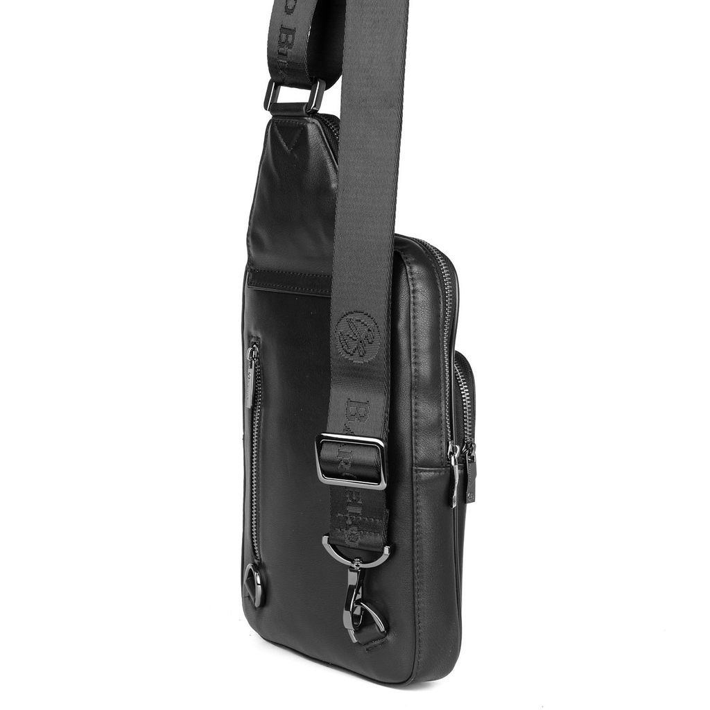 Мужская кожаная сумка-слинг - Barcelo biagi фото 3