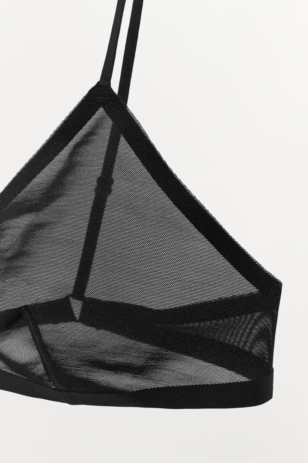 BRALETTE TRIANGULAR CON POLIAMIDA / Negro - Zara фото 6