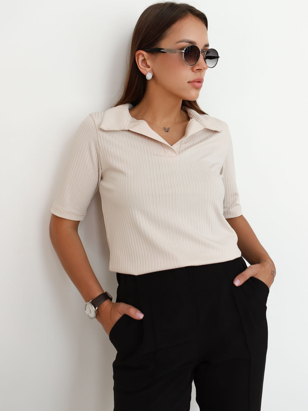 Футболка поло КФ100 Бежевый от фабрики Спортсоло