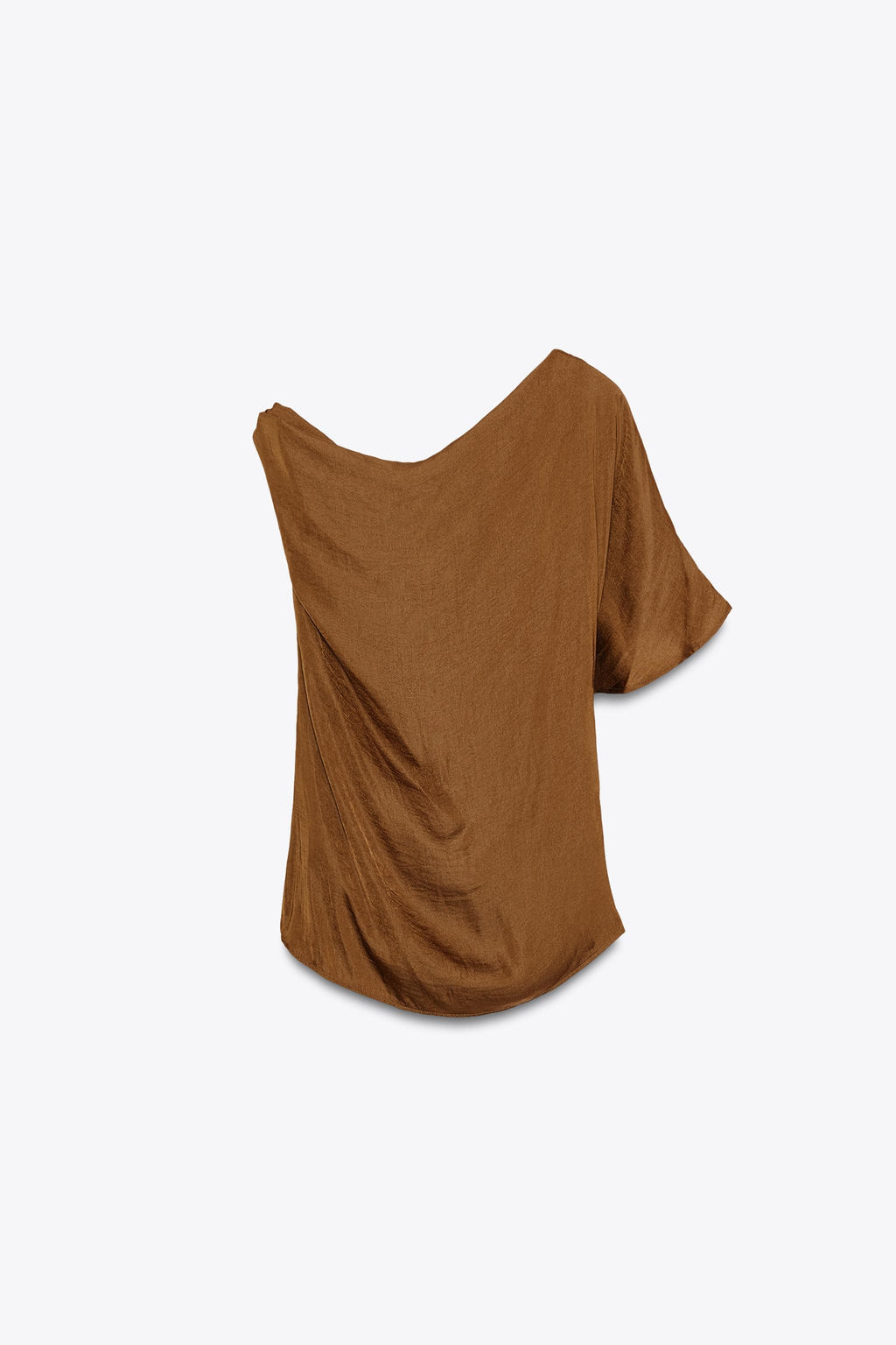ASYMMETRIC SATIN TOP WITH APPLIQU_ - Zara фото 4
