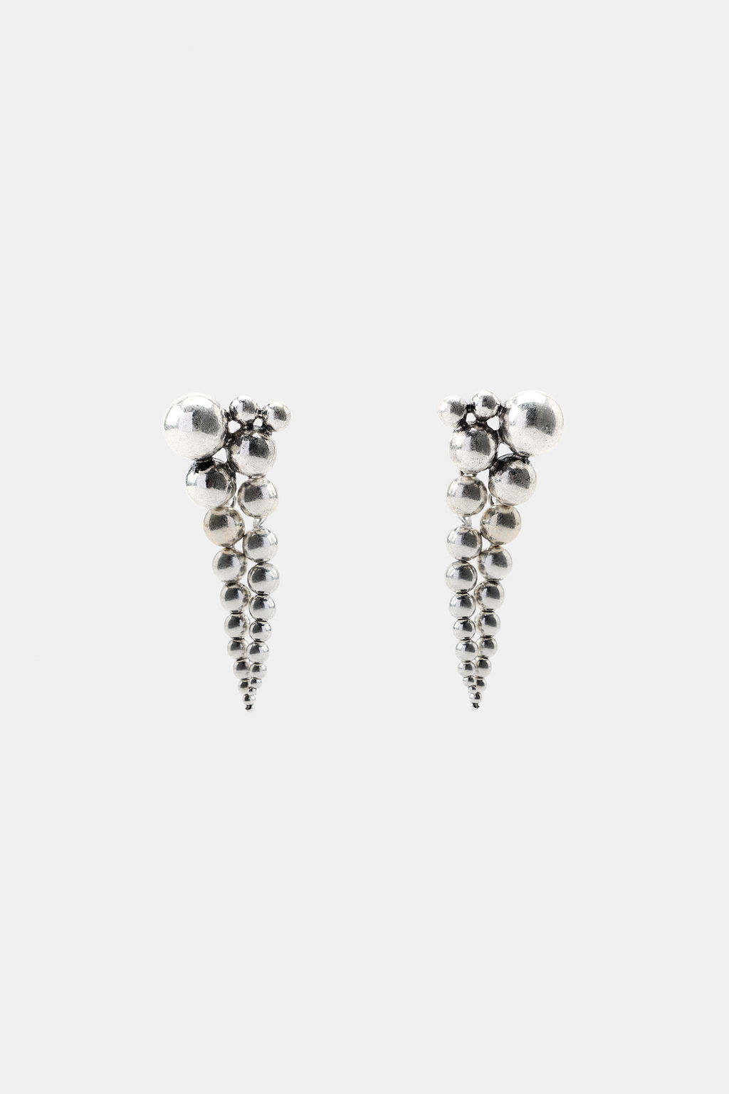 METAL BALL DANGLE EARRINGS - Zara фото 2