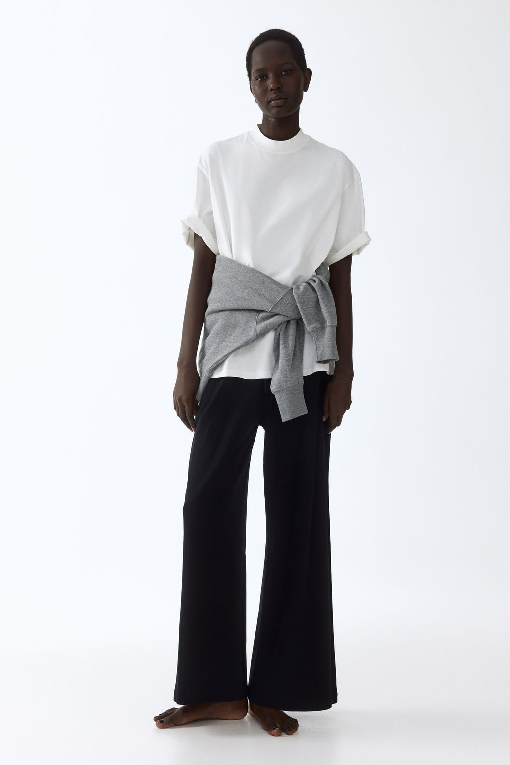 Pantal?n de canal? con cord?n de ajuste - H&m фото 10