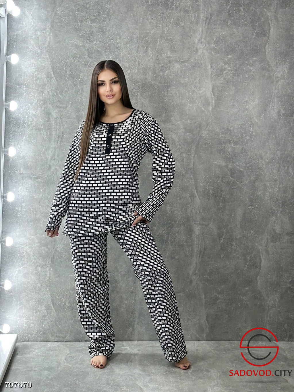 Пижама с начёсом женская