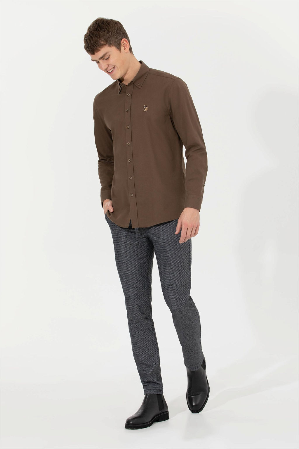 U. S. Polo Assn Мужские темно-синие брюки из плотной ткани - U.s. polo assn фото 8