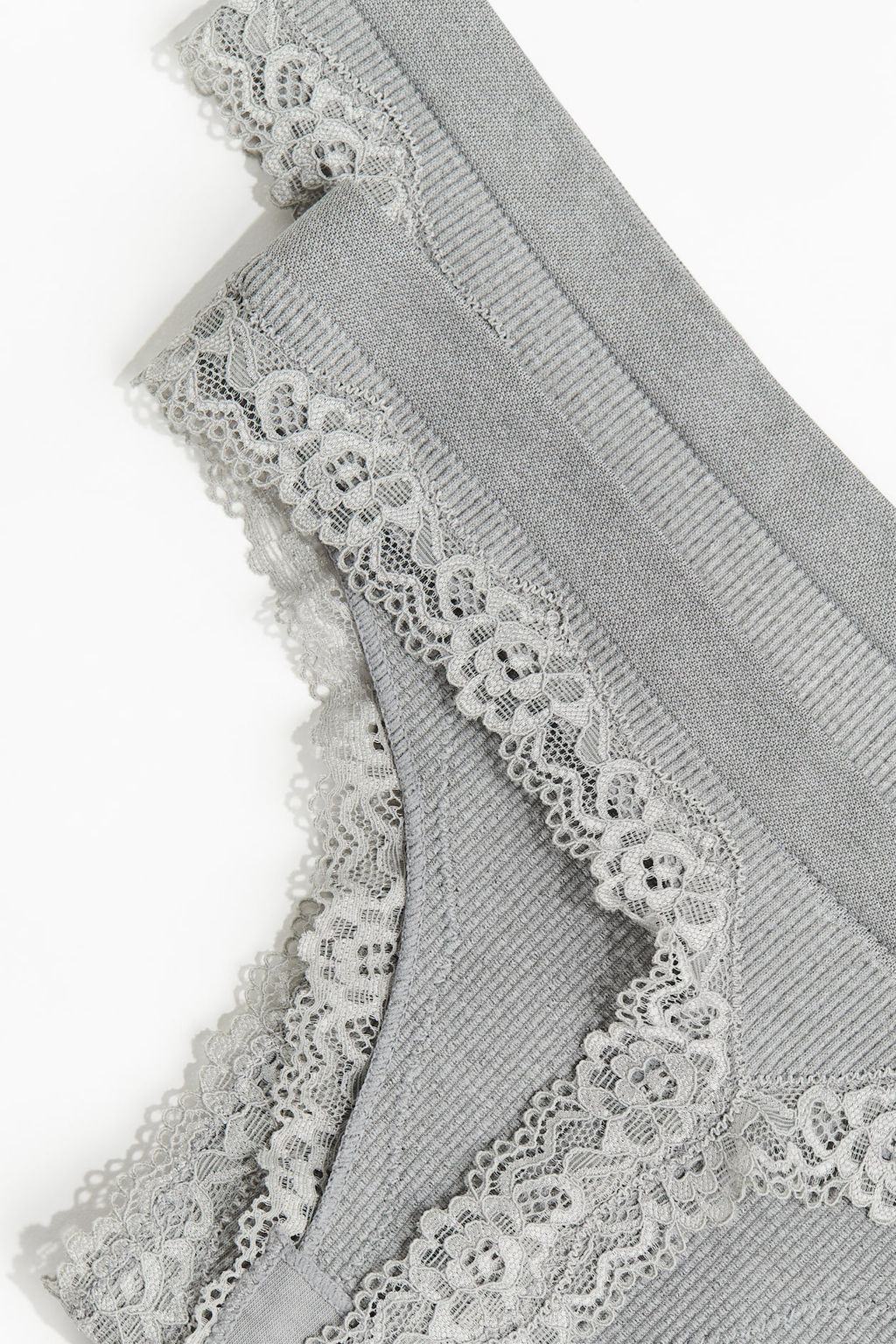 Pack 2 bragas Thong con ribete de encaje Seamless - H&m фото 6