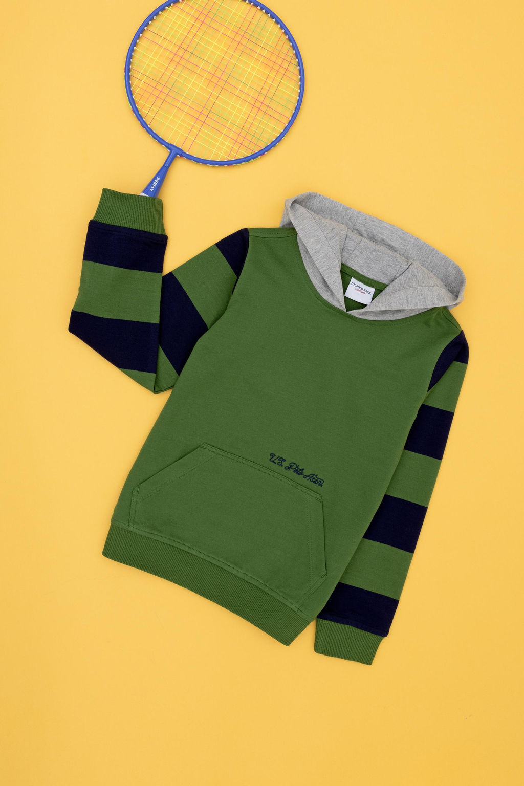 Зеленый свитшот для мальчика - U.s. polo assn фото 5