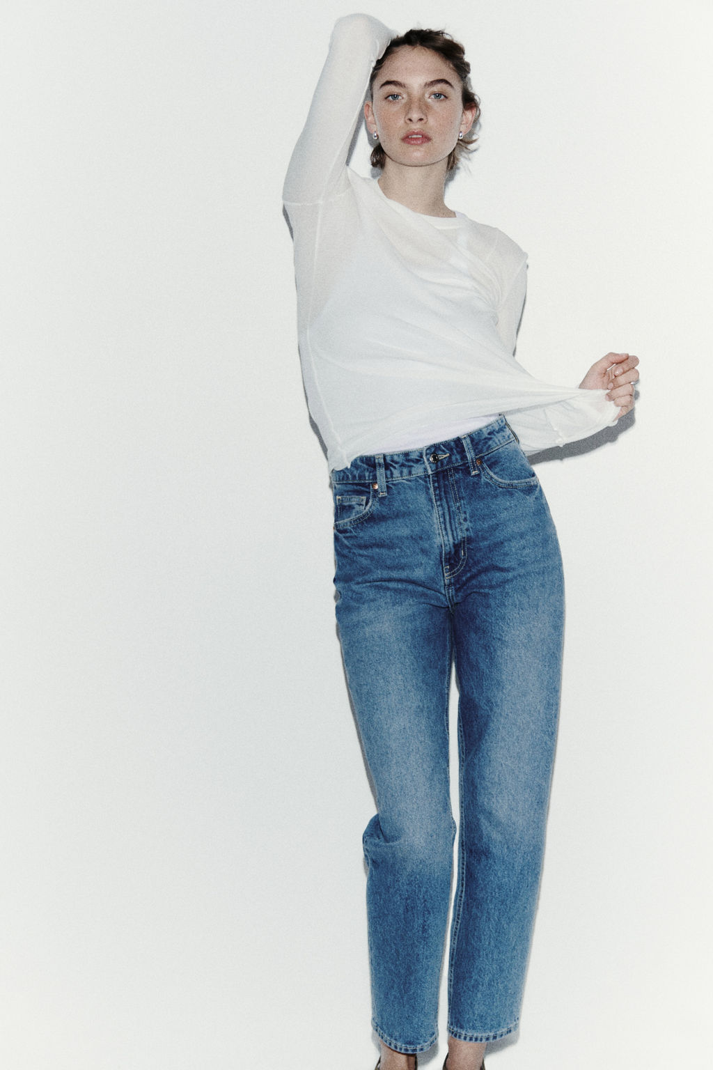 Mom Slim Fit High Waist Ankle Jeans - H&m фото 13