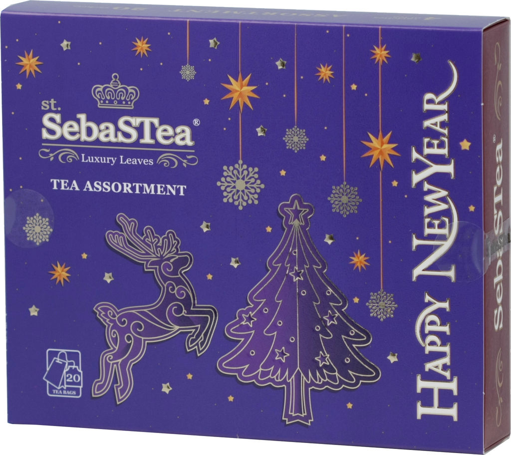 SebaSTea. Новый год. Golden Gift. Фиолетовая карт.упаковка, 20 пак.