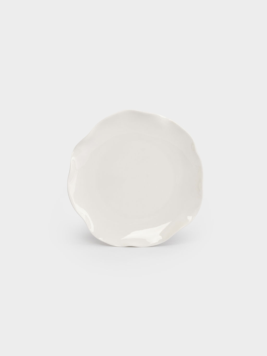 Тарелка закусочная, 20 см, фарфор P, белая, Волнистый край, White ocean - Anna lafarg фото 2