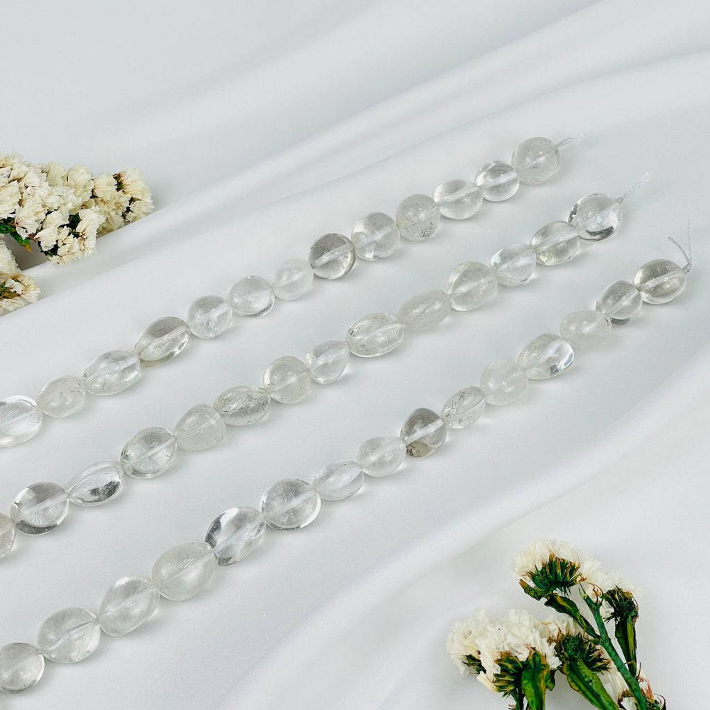 Бусины для украшений из Горного Хрусталя 39 см