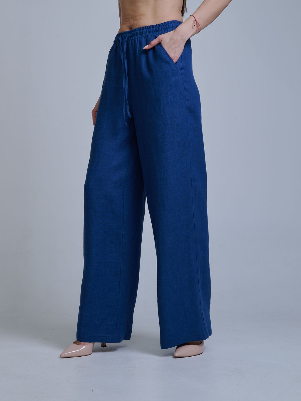 ЛЕН 100% брюки пояс на резинке - Трика фото 9