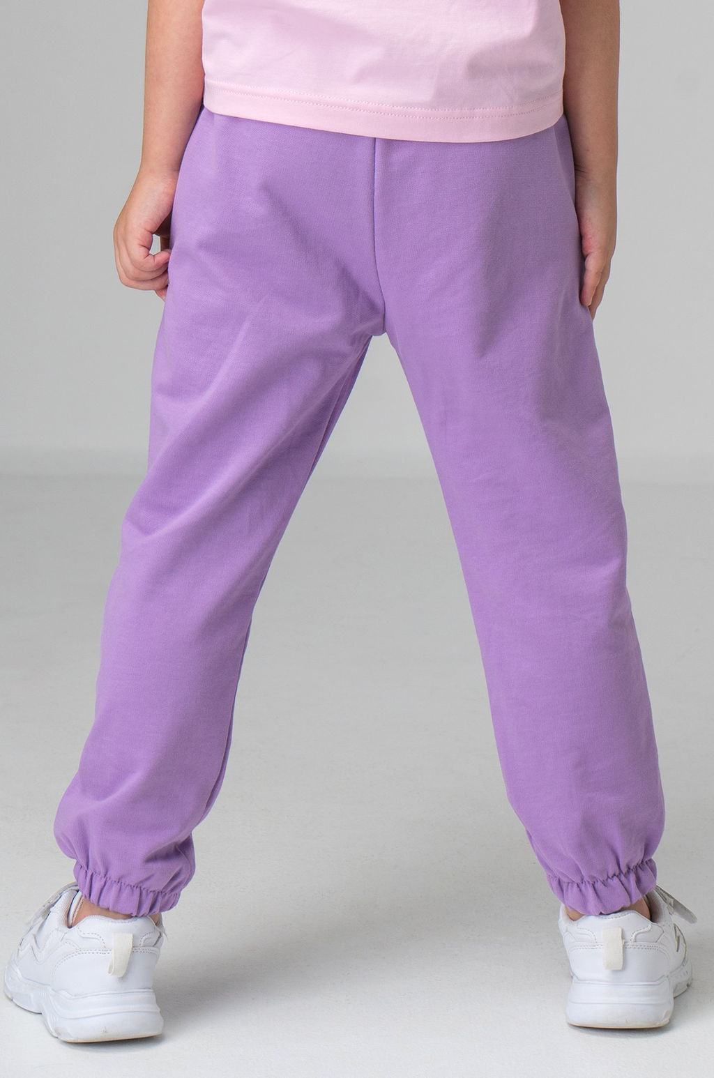 Брюки для девочки из футера двухнитки Bonito  фото 4