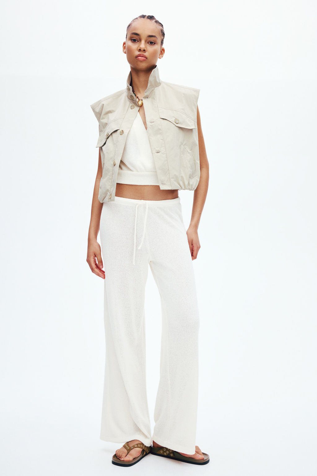 Pantal?n de punto con cord?n de ajuste - H&m фото 8