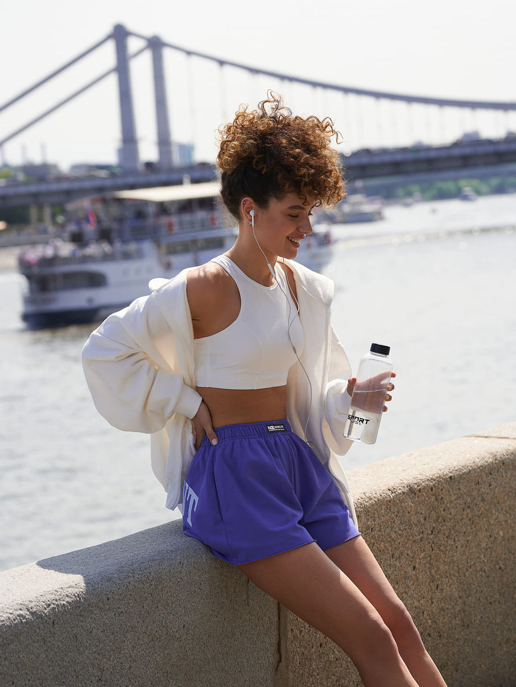 Шорты со средней посадкой и принтом MAGNIFICENT - NEVERLATE фото 4