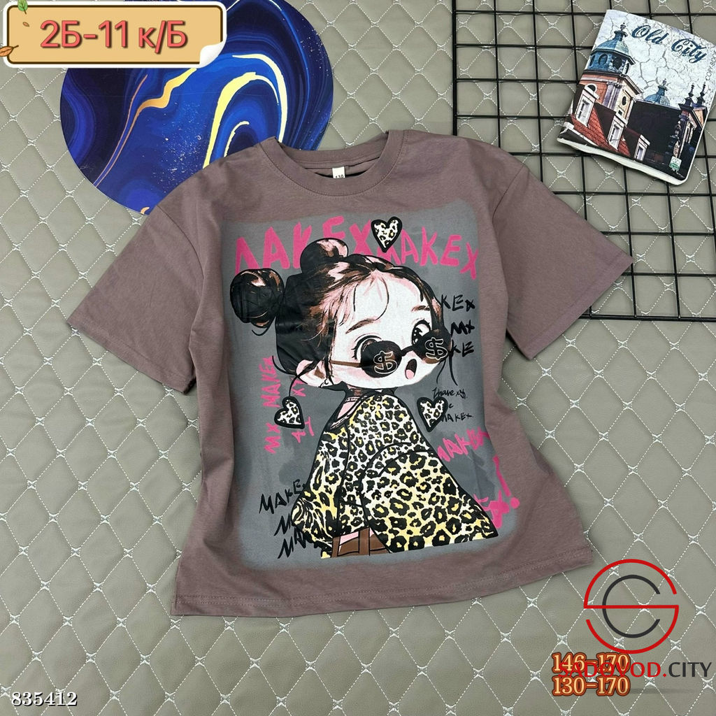 Футболка для девочки с рисунком