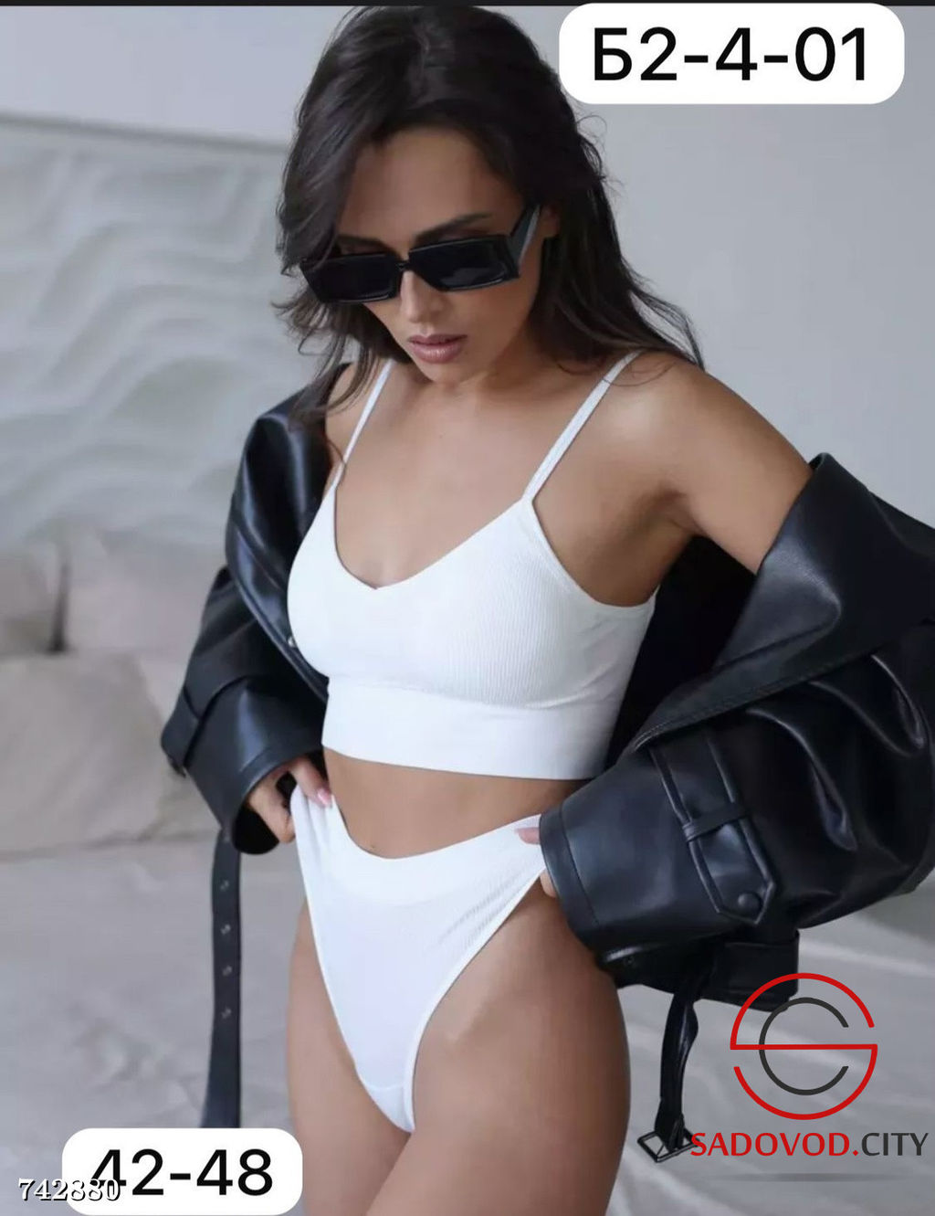 Женский комплект топ стриги в рубчик - Bruno фото 8