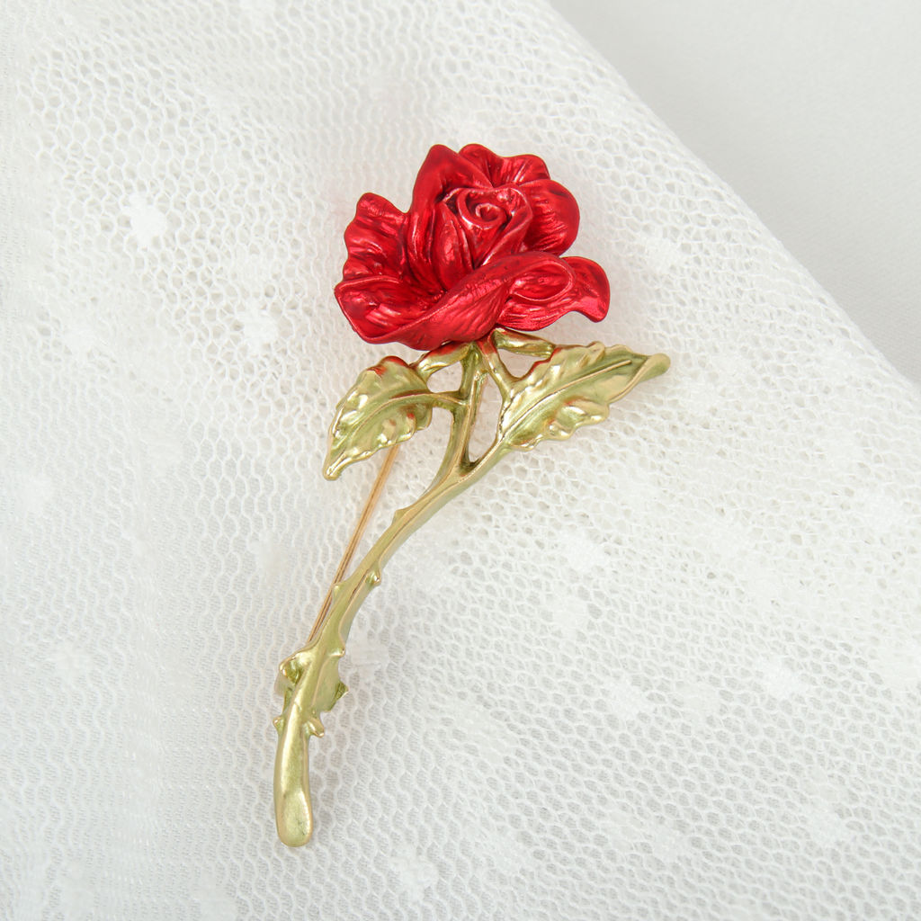 Брошь Роза / 3757 /уп 24/ - ГалеонТрейд фото 5