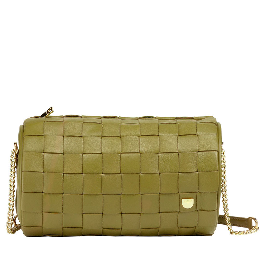 Итальянская кожаная сумка DuDu Bags серии Abigail | оливковый - Dudubags фото 2