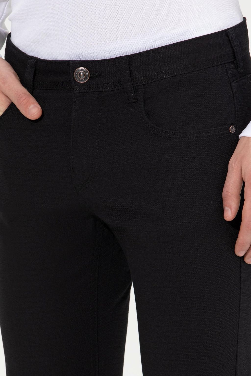 U. S. Polo Assn / Мужские черные брюки из плотной ткани - U.s. polo assn фото 5