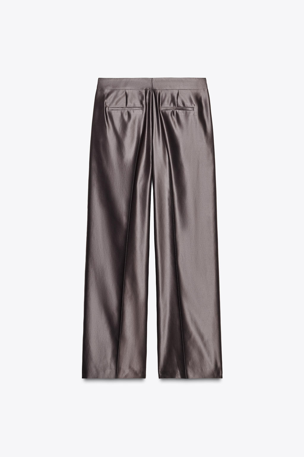 SATIN STRAIGHT-LEG TROUSERS - Zara фото 15