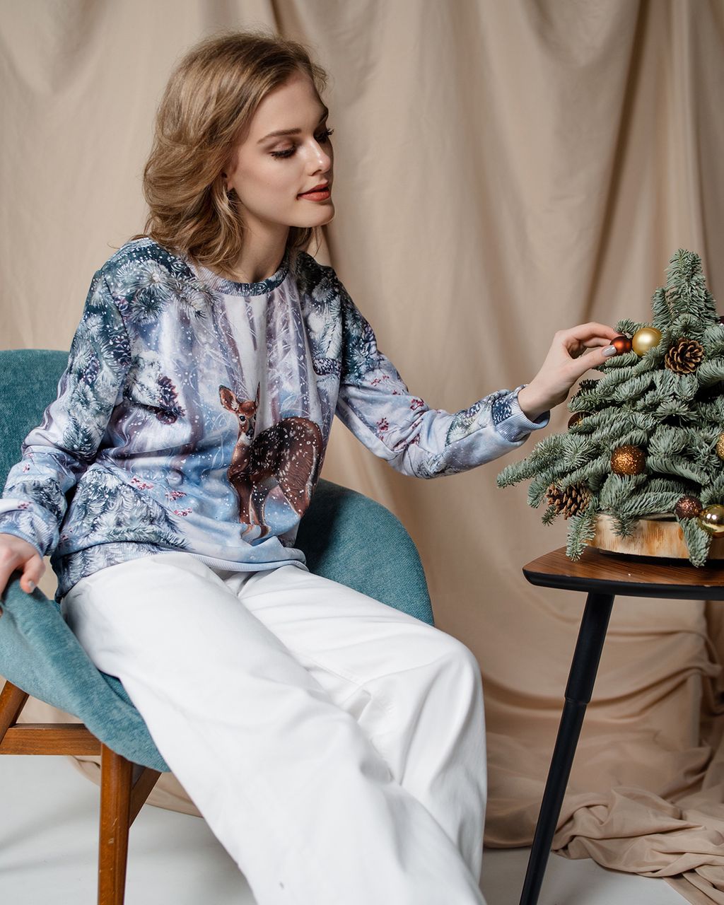 Свитшот с полной запечаткой PSW023, джемпер - Sahar art lab фото 8