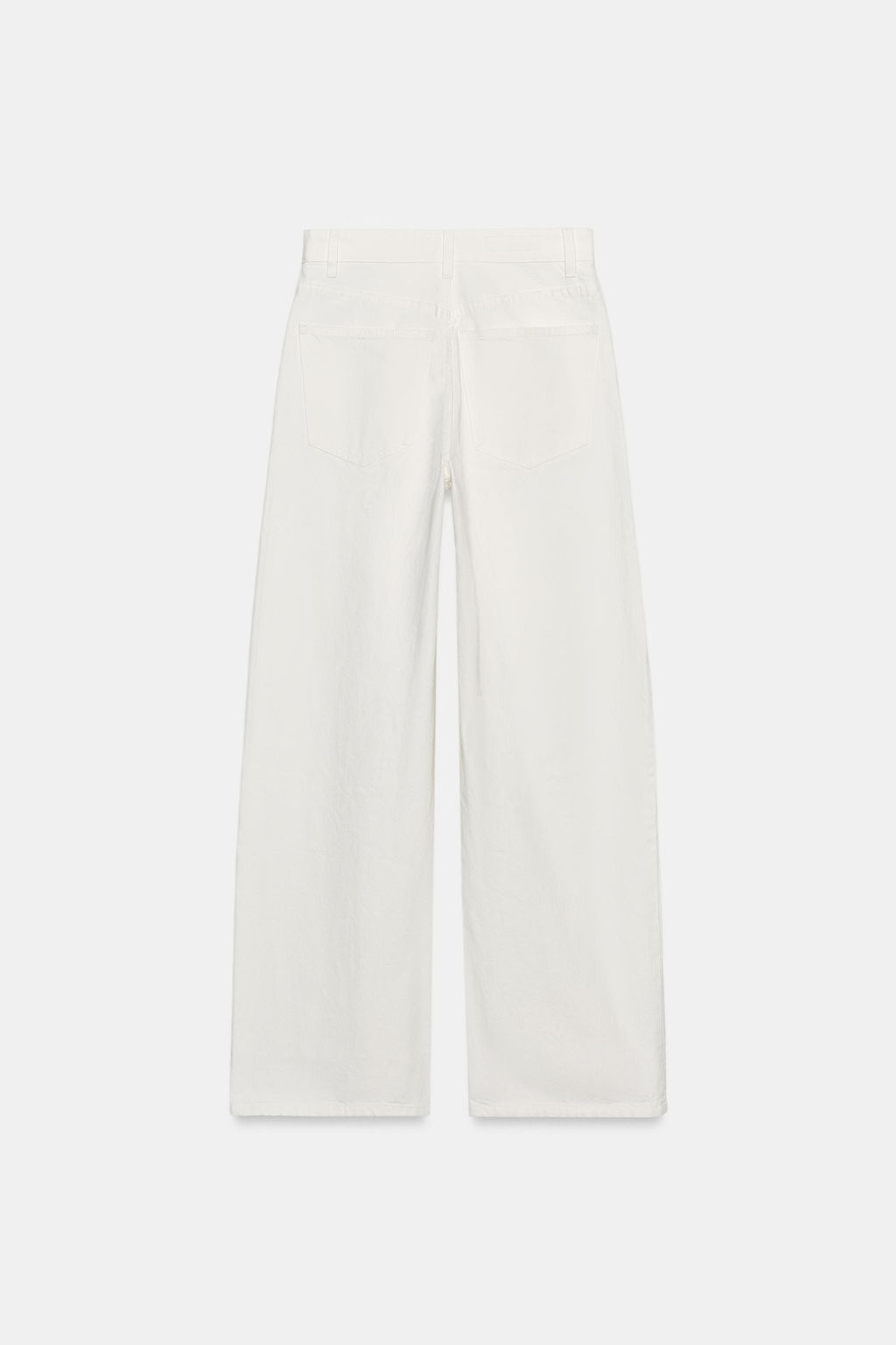 JEANS TRF EXTRA WIDE LEG TIRO ALTO / Blanco roto - Zara фото 8