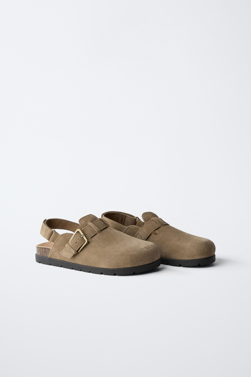 SPLIT SUEDE CLOGS - Zara фото 2