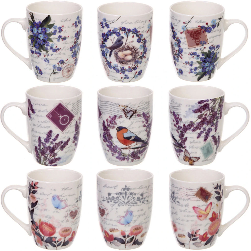 Цена за 2 шт. Кружка керамическая 350мл "Лето", микс рисунков