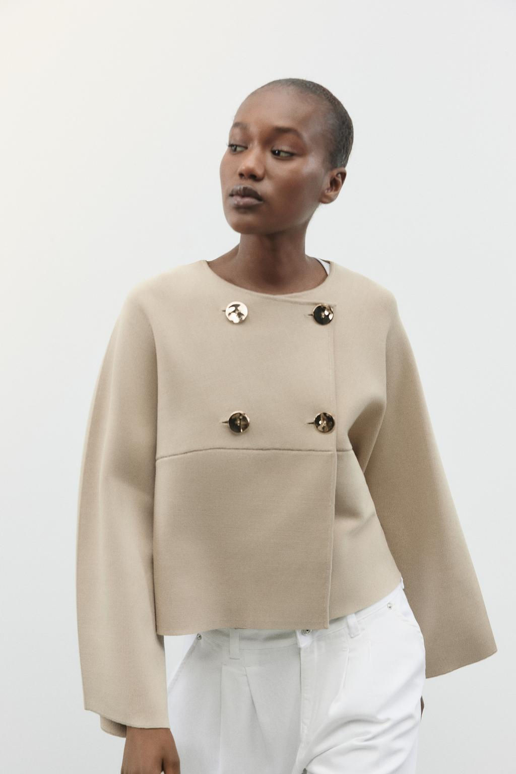 KNIT WRAP CARDIGAN - Zara фото 4