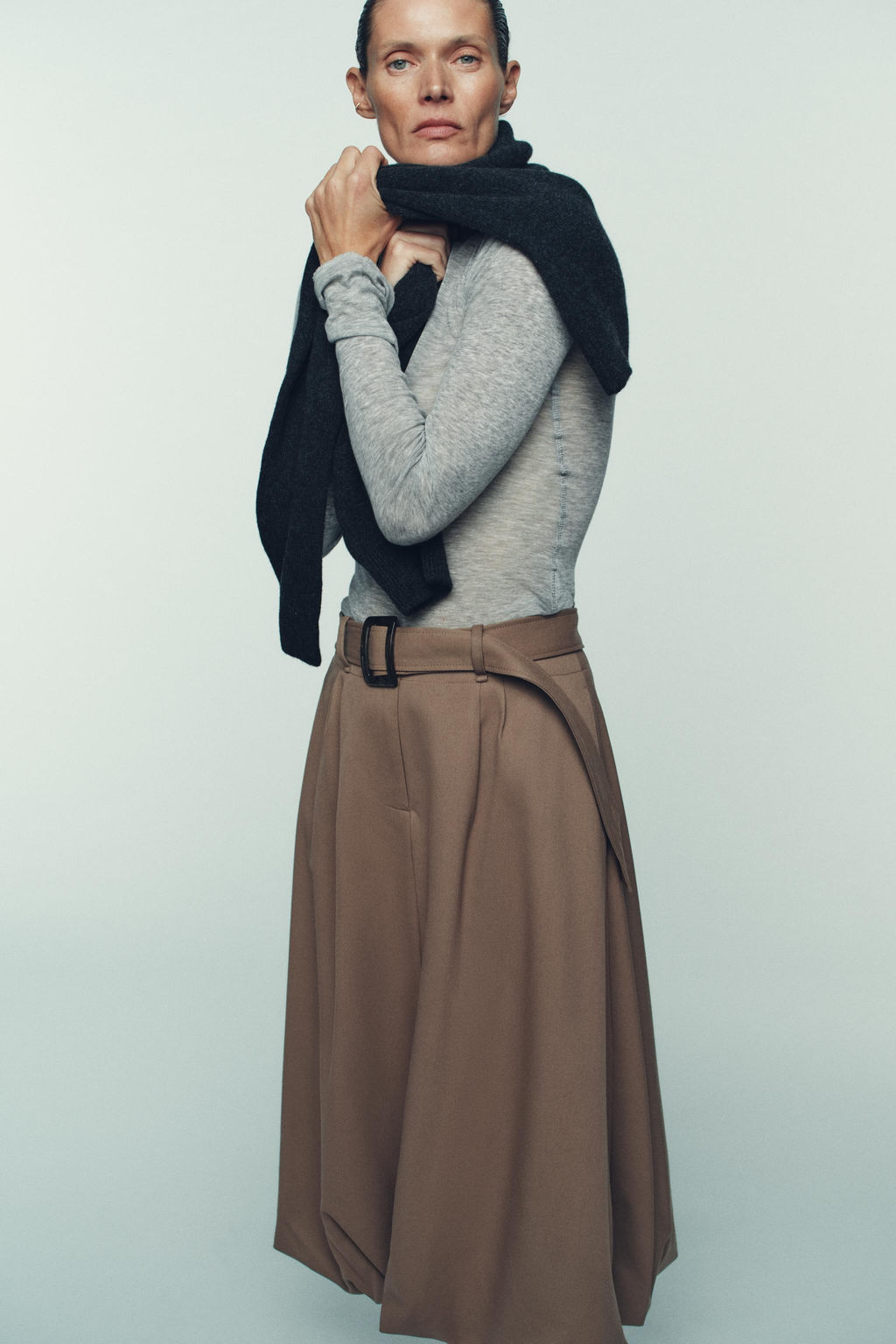 MIDI BALLOON SKIRT WITH BELT - Zara фото 16