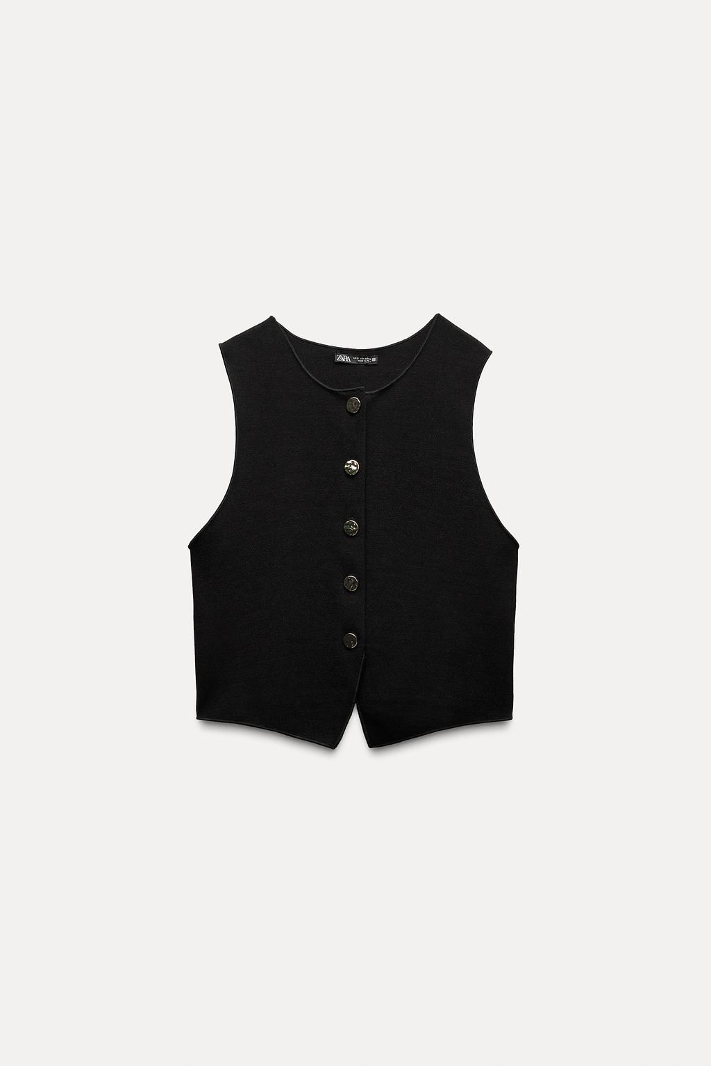STRETCH KNIT VEST TOP - Zara фото 10