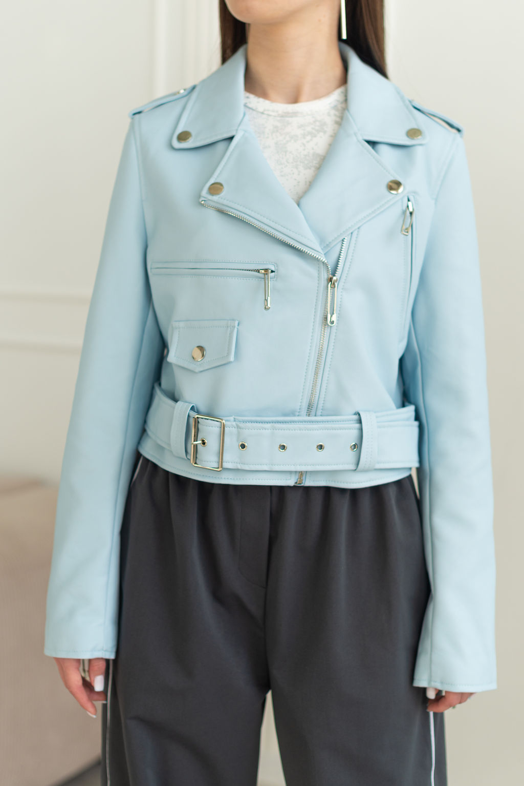 Куртка Алексис (голубой) - Nadi bordo фото 2