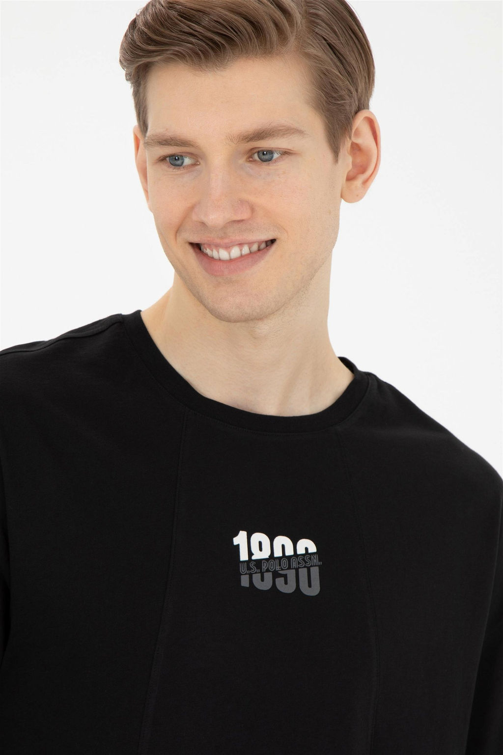 Мужская черная футболка - U.s. polo assn фото 2