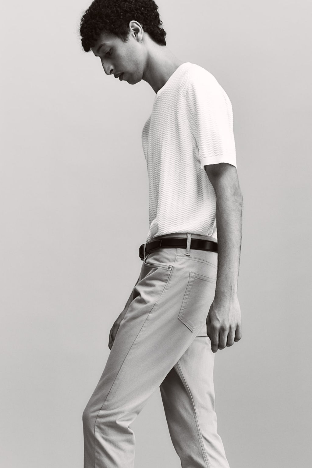 Pantalon en sarga de algodon Slim Fit - H&m фото 4