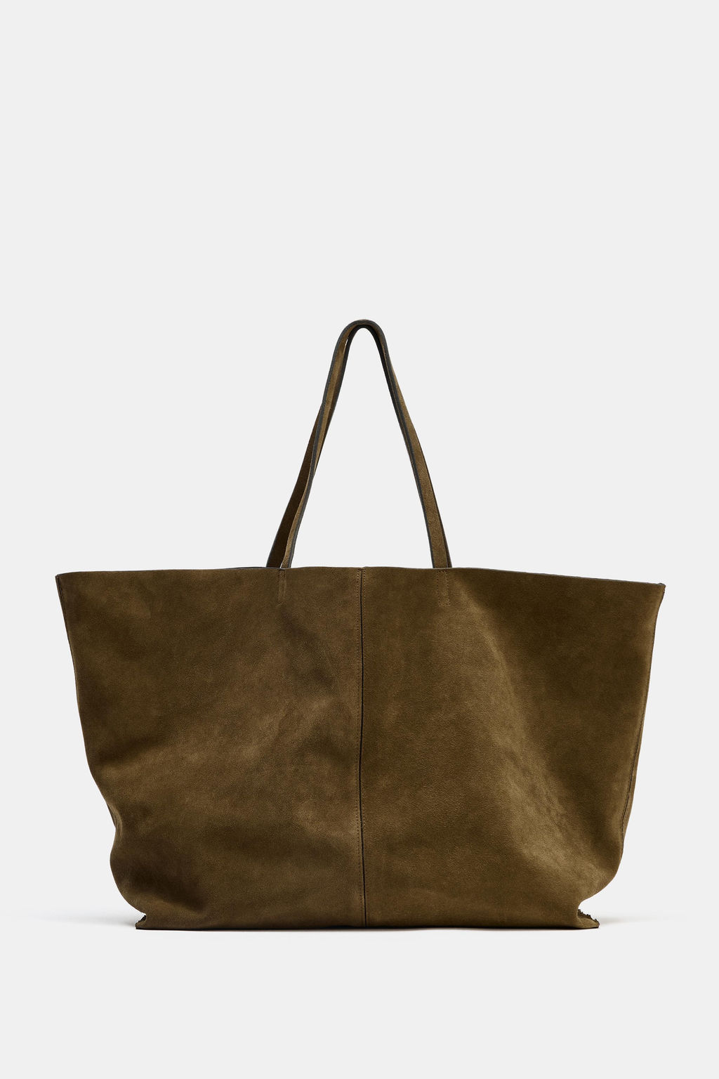 SPLIT SUEDE MAXI TOTE BAG - Zara фото 2