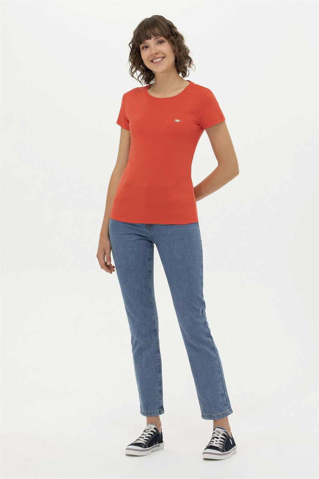 U. S. Polo Assn Женская красная футболка с круглым вырезом - U.s. polo assn фото 10