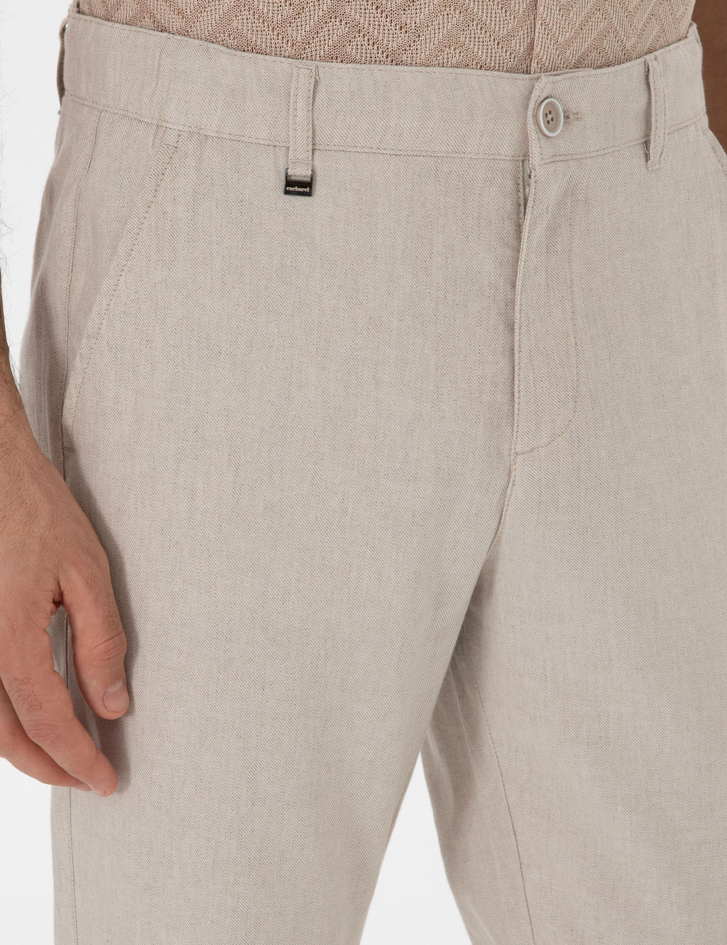 Bej Carrot Fit Kanvas Pantolon - Cacharel фото 5