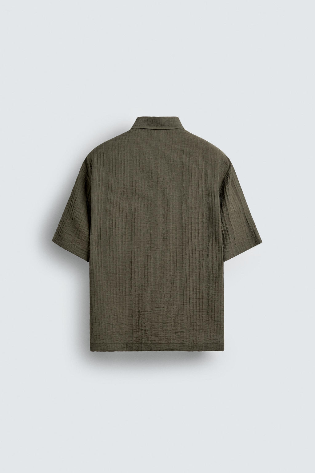 CAMISA FLUIDA ESTRUCTURA / Khaki - Zara фото 8