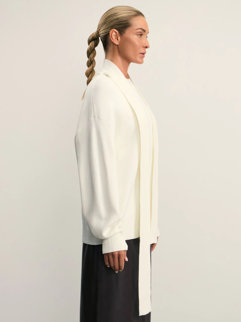 Джемпер с декоративным шарфом / Zarina  фото 4