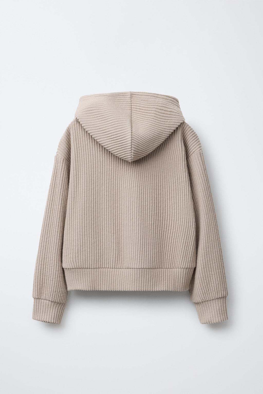 RIBBED SOFT TOUCH HOODIE - Zara фото 2