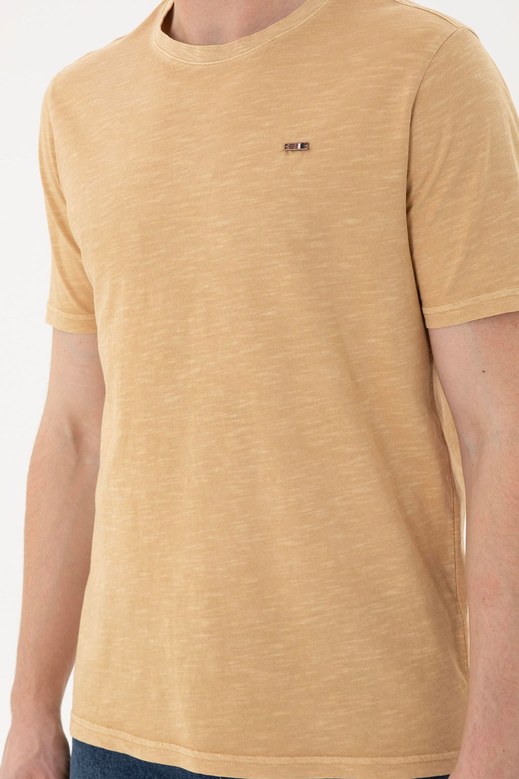 Мужская базовая футболка цвета Camel Неожиданная скидка в корзине - U.s. polo assn фото 13
